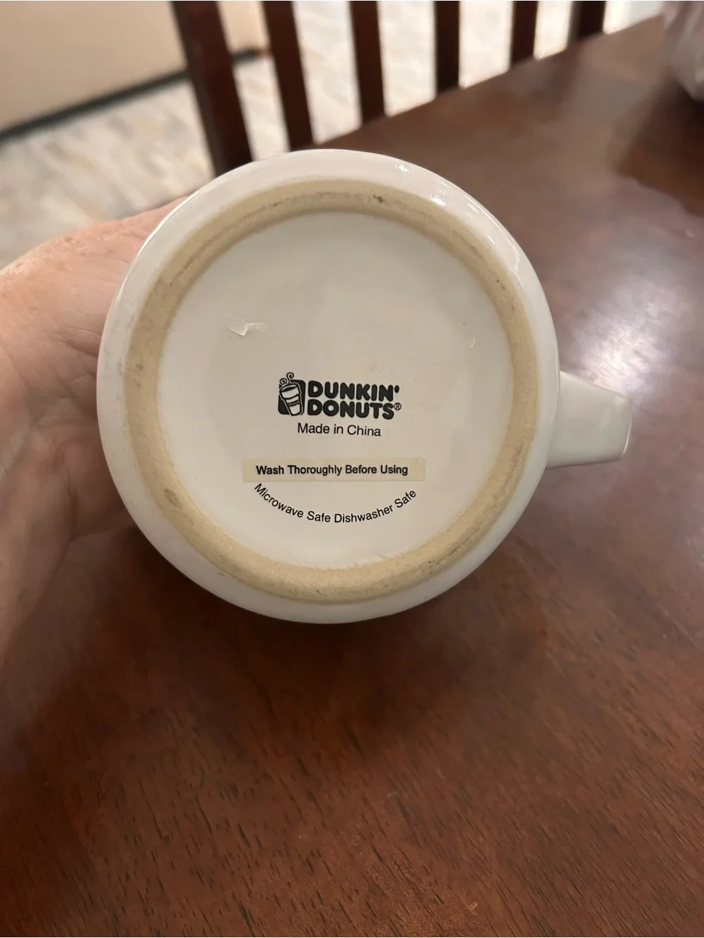 Dunkin' Donuts Vintage Retro Diner ‘Dunkie Man” Coffee Mug Heavy Rare Original